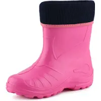 Ladeheid Kinder Mädchen Jungen Federleichte Eva Thermo Gummistiefel Gefüttert KL058 (Rosa, 35)