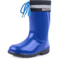 Ladeheid Kinder Mädchen Jungen Gummistiefel mit Stulpe LA-972 (Blau/Schwarz, 26 EU)