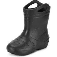 Ladeheid Kinder Mädchen Jungen federleichte Eva Gummistiefel KL051-S (Schwarz, 31 EU)