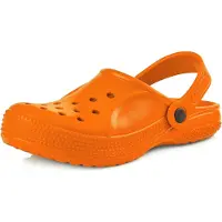Ladeheid Kinder Mädchen Jungen leichte Eva Clogs Gartenclogs Gartenschuhe KL055 (Orange, 26 EU)
