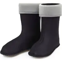 Ladeheid Kinder Mädchen Jungen Wärmende Stiefelsocken für Gummistiefel Innenschuh für Modell LA-KL-EVA-Kids und KL050, KL045 (Grau, 32 EU)