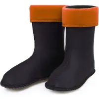 Ladeheid Kinder Mädchen Jungen Wärmende Stiefelsocken für Gummistiefel Innenschuh für Modell LA-KL-EVA-Kids und KL050, KL045 (Orange, 33 EU)
