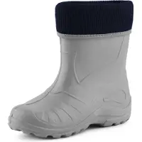 Ladeheid Kinder Mädchen Jungen Federleichte Eva Thermo Gummistiefel Gefüttert KL058 (Grau, 31)