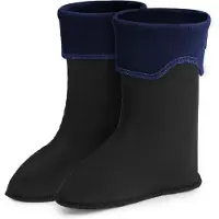 Ladeheid Kinder Mädchen Jungen Wärmende Stiefelsocken für Gummistiefel Innenschuh LA-861 (Marineblau, 22/23 EU)