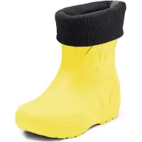 Ladeheid Kinder Federleichte Gummistiefel Thermo mit Fütterung LA-CA-Panda249(Gelb, 30/31)