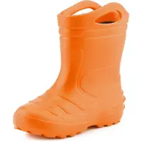 Ladeheid Kinder Mädchen Jungen federleichte Eva Thermo Gummistiefel gefüttert KL051 (Orange, 29)