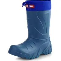 Ladeheid Kinder Mädchen Jungen federleichte Eva Winter Thermo Gummistiefel gefüttert LA-835 (Dunkelblau/Blau, 24/25 EU)
