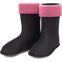 Ladeheid Kinder Mädchen Jungen Wärmende Stiefelsocken für Gummistiefel Innenschuh für Modell LA-KL-EVA-Kids und KL050, KL045 (Hellrosa, 31 EU)