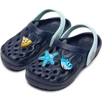 Ladeheid Clogs Kinder Schuhe für Mädchen und Jungen leichte Gartenclogs Gartenschuhe Kinder LA-CA-15 (Marineblau, 24/25 EU)