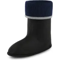 Ladeheid Kinder Mädchen Jungen Wärmende Stiefelsocken für Gummistiefel Innenschuh KL058 (Grau, 32 EU)