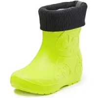Ladeheid Kinder Federleichte Gummistiefel Thermo mit Fütterung LA-CA-Panda249(Limone, 28/29)