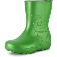 Ladeheid Eva Kinder Jungen Mädchen Gummistiefel Regenschuhe LA-CA-10 (Smaragdgrün, 30/31 EU)