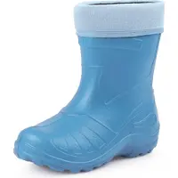 Ladeheid Kinder Mädchen Jungen federleichte Eva Thermo Gummistiefel Regenstiefel gefüttert KL050 (Hellblau, 35 EU)