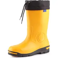 Ladeheid Kinder Mädchen Jungen Gummistiefel Regenschuhe LARB014 (Gelb, 21)
