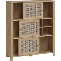 Wójcik Highboard Cestino Kommode 128x42x150cm Jackson Hickory Amadeus