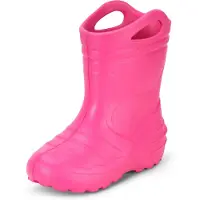 Ladeheid Kinder Mädchen Jungen federleichte Eva Gummistiefel KL051-S (Rosa, 31 EU)
