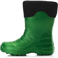 Ladeheid Kinder Mädchen Jungen federleichte Eva Thermo Gummistiefel gefüttert LA-861 (Grün/Schwarz, 28/29)