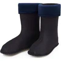 Ladeheid Kinder Mädchen Jungen Wärmende Stiefelsocken für Gummistiefel Innenschuh für Modell LA-KL-EVA-Kids und KL050, KL045 (Dunkelblau, 22 EU)
