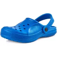 Ladeheid Kinder Mädchen Jungen leichte Eva Clogs Gartenclogs Gartenschuhe KL055 (Kornblumen, 24 EU)