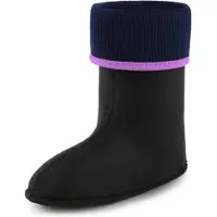 Ladeheid Kinder Mädchen Jungen Wärmende Stiefelsocken für Gummistiefel Innenschuh KL058 (Violett, 23 EU)