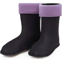 Ladeheid Kinder Mädchen Jungen Wärmende Stiefelsocken für Gummistiefel Innenschuh für Modell LA-KL-EVA-Kids und KL050, KL045 (Violett, 34 EU)