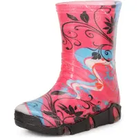 Ladeheid Kinder Mädchen Jungen Gummistiefel Gefüttert Swk2020BW (Rosa Muster-32, 25/26)
