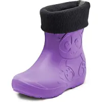Ladeheid Kinder Federleichte Gummistiefel Thermo mit Fütterung LA-CA-Panda249(Lilla, 22/23)