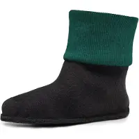 Ladeheid Kinder Gummistiefel Stiefelsocken Innenschuh Wärmende Socken für Regenstiefel LA-CA-10 LA-CA-11(Smaragdgrün, 28/29)