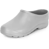 Ladeheid Damen und Herren leichte Eva Clogs Gartenclogs Gartenschuhe LADW001 (Grau 2183, 36)