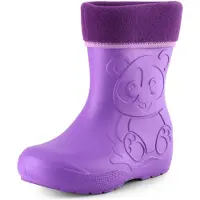 Ladeheid Eva Kinder Jungen Mädchen Gummistiefel Regenschuhe gefüttert LA-CA-11 (Lilla, 30/31 EU)