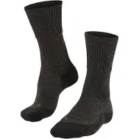 Falke Socken "TK1 Adventure Wool", Damen, Gr. 41-42, grau (smog (3150)), Obermaterial: 70% Schurwolle WV. 30% Polyamid PA., Socken Socken