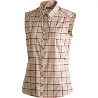 Maier Sports Sana Sleeveless brown check (M20413) 44
