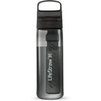 LifeStraw LGV422GYWW, Wasserfiltration Flasche, 0,65 l, Schwarz, Durchscheinend