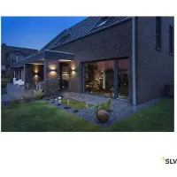 SLV Sitra Single LED-Außenwandlampe down anthrazit
