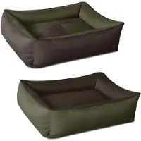 BedDog 2in1 Hundebett,(XXXL) ca. 145x105x28cm,MYSTIC (grün/braun)