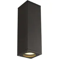 SLV THEO UP-DOWN OUT Wandleuchte, eckig, anthrazit, GU10, max. 2x35W
