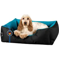 BedDog Hundebett LUPI Hundekissen Hundekorb mit Waschbarem Bezug