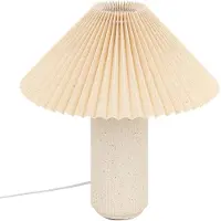 Atmosphera Tischlampe talya porzellan beige h38cm - créateur d'intérieur