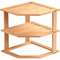Kesper Küchenregal Eckregal Küchen-Eckregal, Bambus, 58804