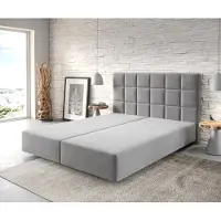DELIFE Boxspringgestell Dream-Fine 160x200 cm Mikrofaser Grau