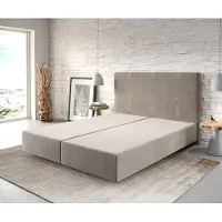 DELIFE Boxspringgestell Dream-Well 160x200 cm Mikrofaser Beige
