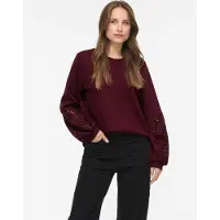 Vila Sweatshirt "VISANDY L/S DETAIL SWEAT TOP - NOOS", Viskosemischung, regular fit