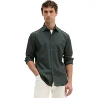 Marc O'Polo Langarmhemd , Herren, Gr. XXL, N-Gr, grün (mangrove), Web, Obermaterial: 100% Baumwolle, regular fit normal, Manschette, Hemden Langarmhemd