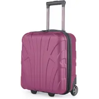 Suitline - Handgepäck 45x36x20 cm kleiner Koffer EasyJet Underseat Trolley 2 Rollen Kabinenkoffer 45cm Cabin Bag max 30L Freigepäck Flugzeug Unter-Sitz ,Magenta