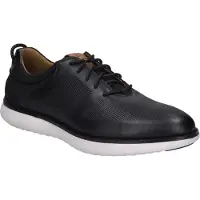 Josef seibel Schnürschuh "Finley 01, schwarz-kombi", Herren, Gr. 42, schwarz (schwarz, kombi), Obermaterial: 80% Rindsleder Leather cow. 20% Textilmaterial TEXMAT., Schuhe Schnürschuh