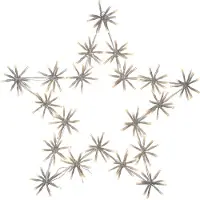 Star Trading Flower Star, Leichte Dekorationsfigur, Transparent, IP44, 200 Glühbirne(n), LED, 0,06 W