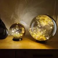 S.luce Orb LED-Dekolampe Glaskugel Ornament Tischlampe Tischleuchte Dekoleuchte
