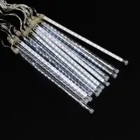 Mojawo Meteor Lichter Lichterkette 240 LED 12 Stangen jede 31 cm