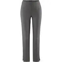 Stehmann Stretch-Hose "INA", Damen, Gr. 46, N-Gr, grau (graphit), Web, Obermaterial: 72% Viskose, 25% Polyamid, 3% Elasthan, unifarben, figurbetont knöchellang, Hosen Stretch-Hose, mit Stretch