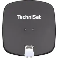 Technisat DIGIDISH 45 | Sat-Schüssel mit Twin-LNB & Wandhalterung, 2 TN